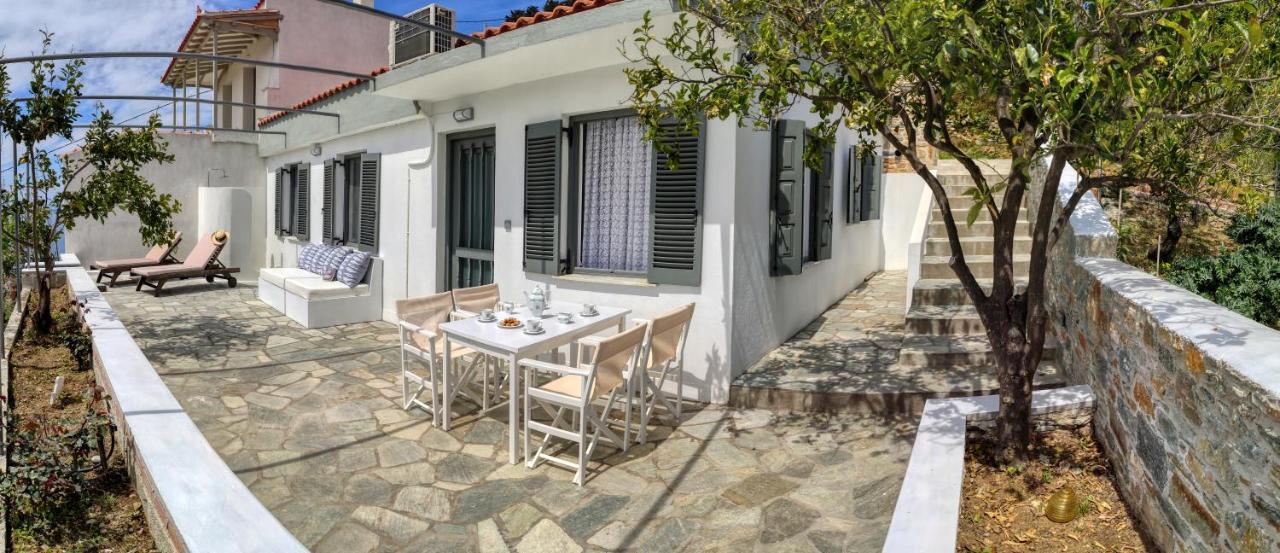 Villa Lemonia Glossa Bagian luar foto